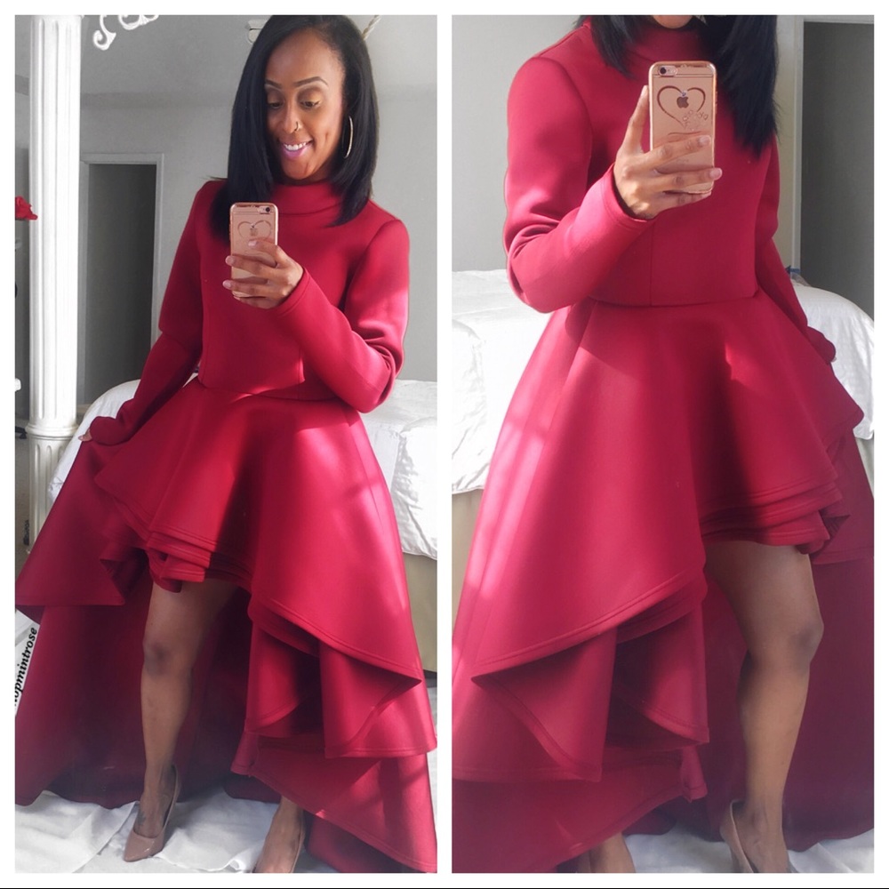 Hi Low Peplum Top Dress